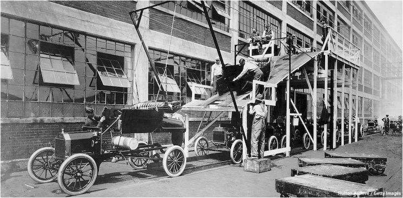 Ancienne photo d'usine Ford