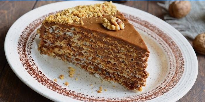 Dessert gaufré