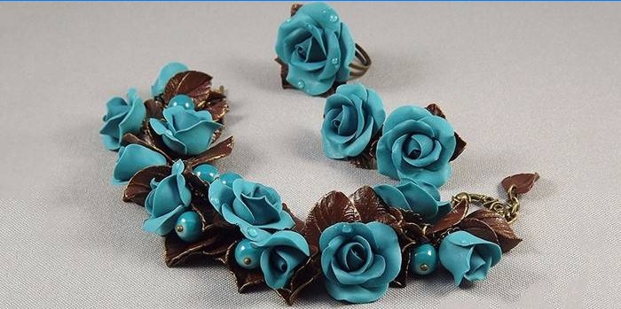Fleurs en pâte polymère