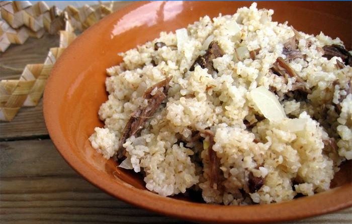 Porridge à la viande