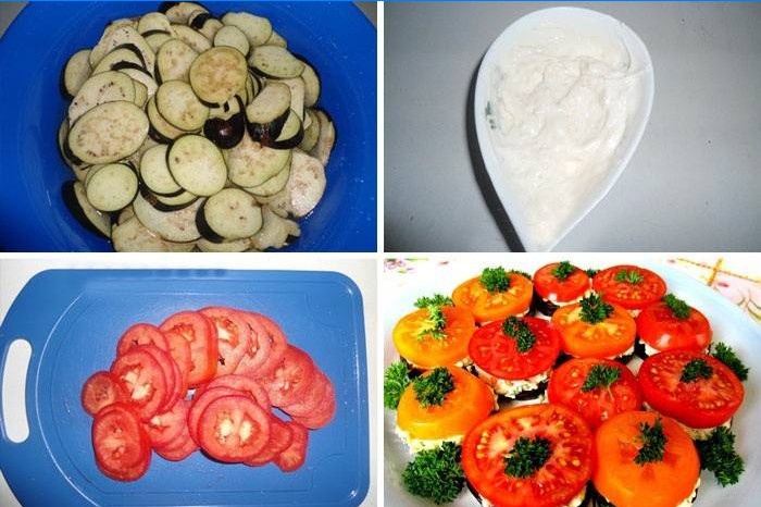 Recette d'aubergine classique aux tomates