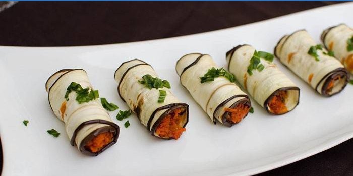 Rouleaux bleus farcis aux tomates