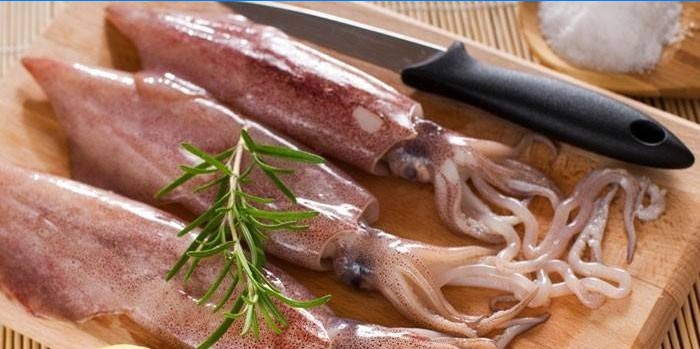 Carcasses de calmar