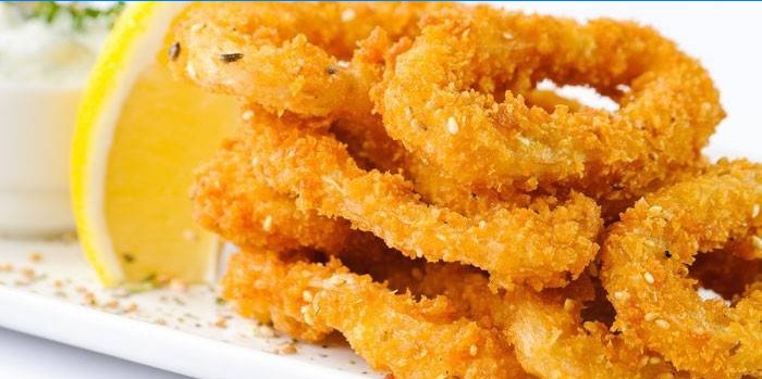 Squid sonne dans la pâte