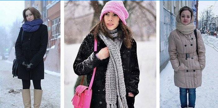 Façons de nouer un foulard sur une veste avec une capuche