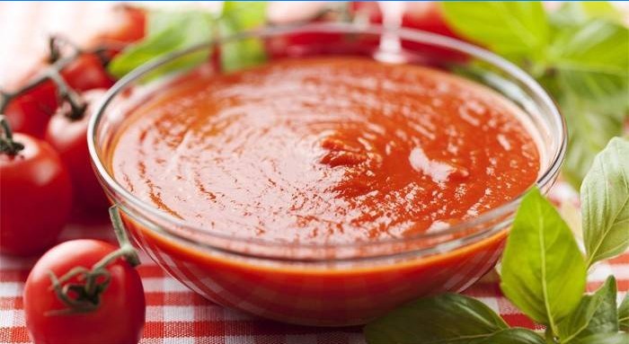 Ketchup au jus de tomate