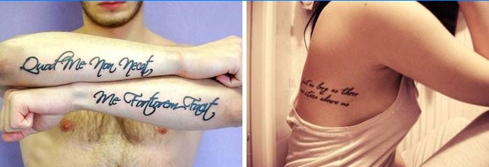 Tatouages ​​philosophiques