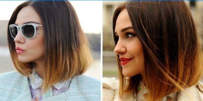 Ombre pour cheveux mi-longs