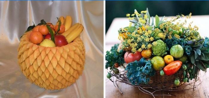 Compositions artisanales à base de légumes et de fruits