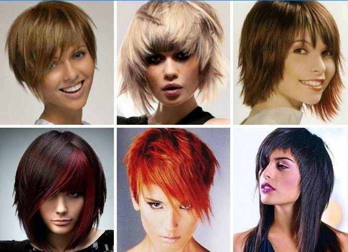 Coupes de cheveux à la mode avec des mèches déchirées.