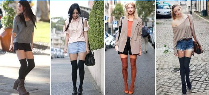 Composition de bas avec short