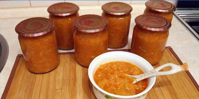 Caviar de concombre pour l'hiver