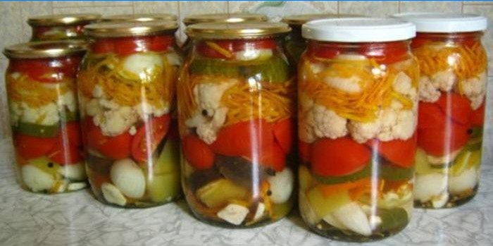 Légumes dans son propre jus