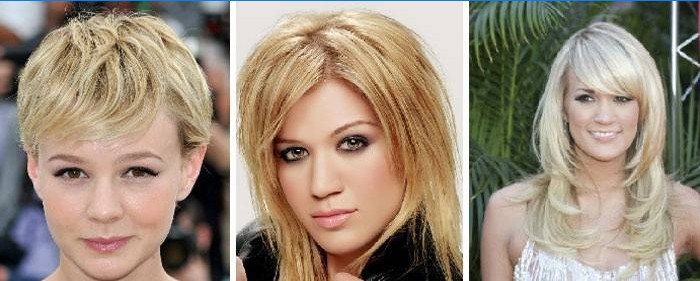 Début de coiffure de différentes longueurs