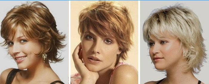 Cascade italienne de cheveux courts
