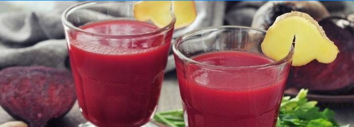 Jus de betterave - une source de vitamines et de fibres