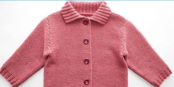 pull tricoté enfant rose