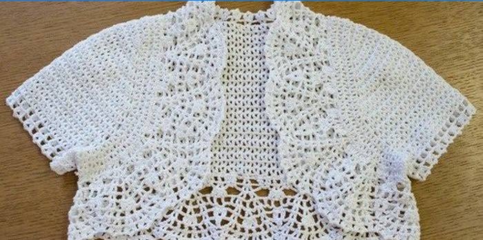 Boléro au crochet pour fille