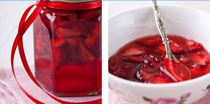 Fraises dans leur jus