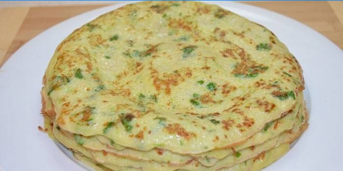 Crêpes aux courgettes