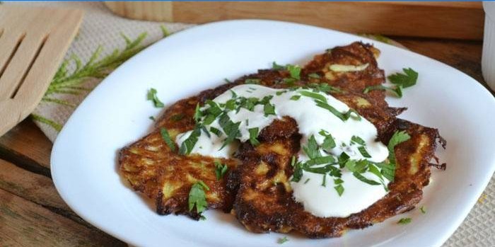 Crêpes aux courgettes et pommes de terre