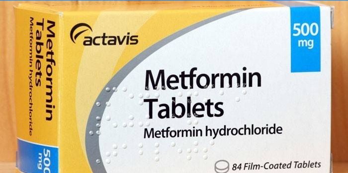 Metformine dans l'emballage