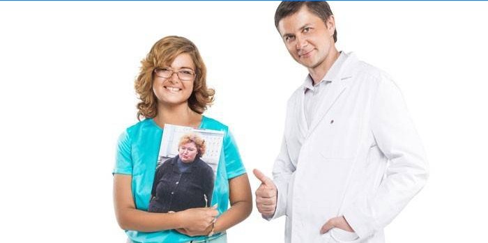 Le Dr Gavrilov et une femme plus mince