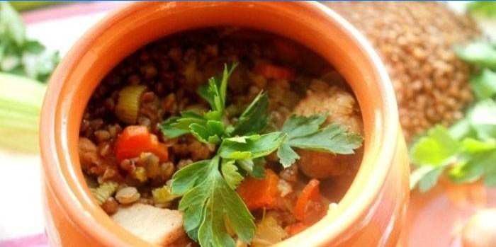 Sarrasin aux légumes en pot