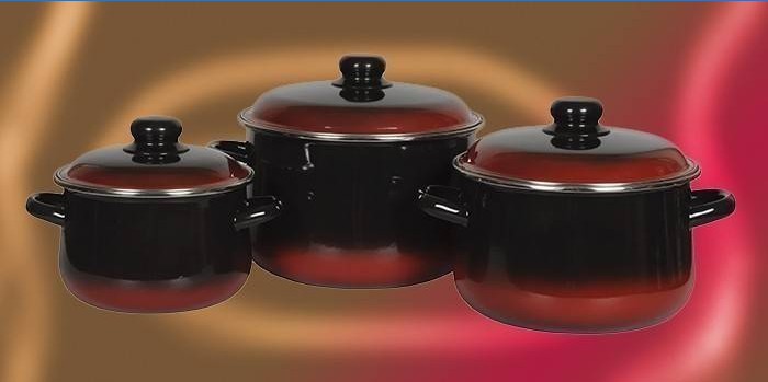 Ensemble de casseroles Carmen, ACIER