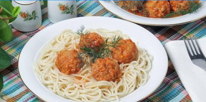 Boulettes de boeuf à la sauce à spaghetti