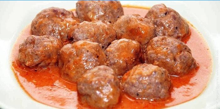 Boulettes de porc à la sauce tomate