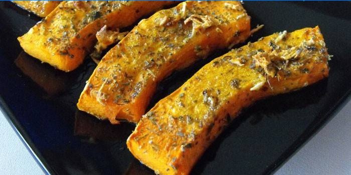 Tranches de citrouille au four aux épices