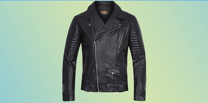 Veste en cuir véritable Urban Fashion pour homme