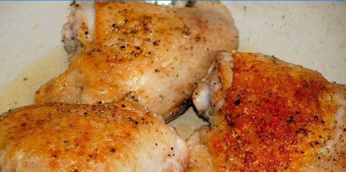 Cuisses de poulet rôties