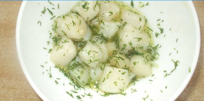 Pétoncles marinés