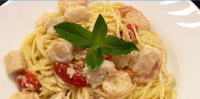 Pâtes aux fruits de mer