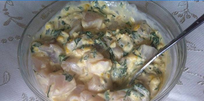 Pétoncles marinés à la sauce moutarde