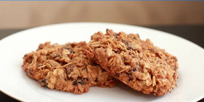 Biscuits à l'avoine cuits