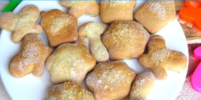 Biscuits au sucre de différentes formes