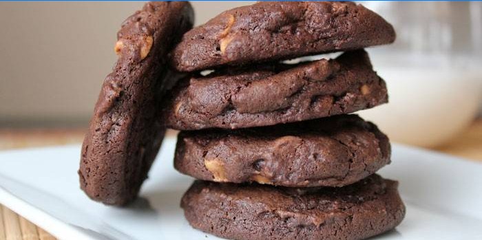 Gâteaux avec des pépites de chocolat