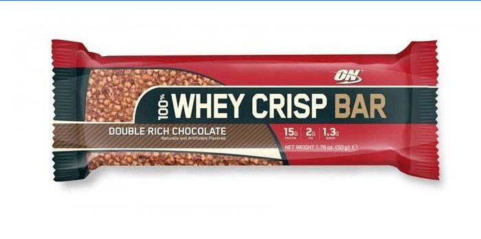 Saveur de chocolat 100% Whey Crisp Bar