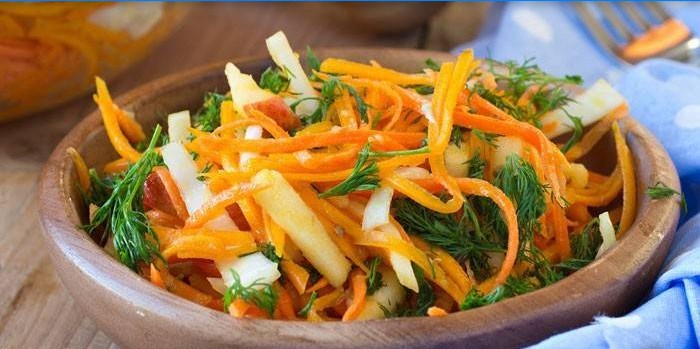 Salade de carottes et citrouilles