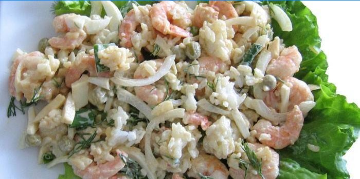 Salade de crevettes