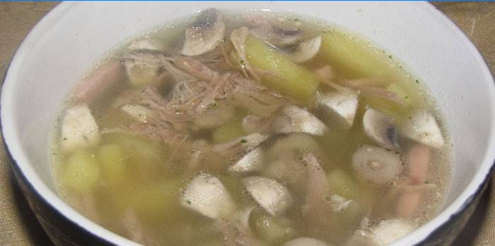 Soupe aux champignons