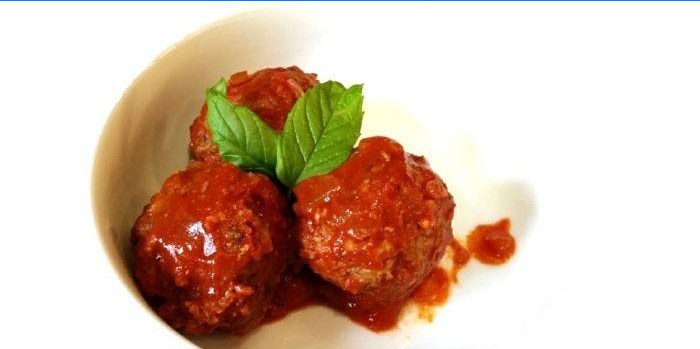 Trois boulettes de viande