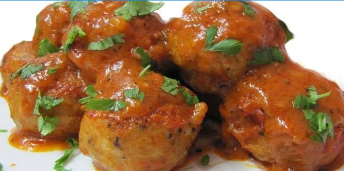 Boulettes de viande à la sauce tomate