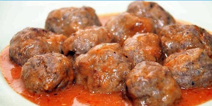 Boulettes de viande sans riz avec sauce