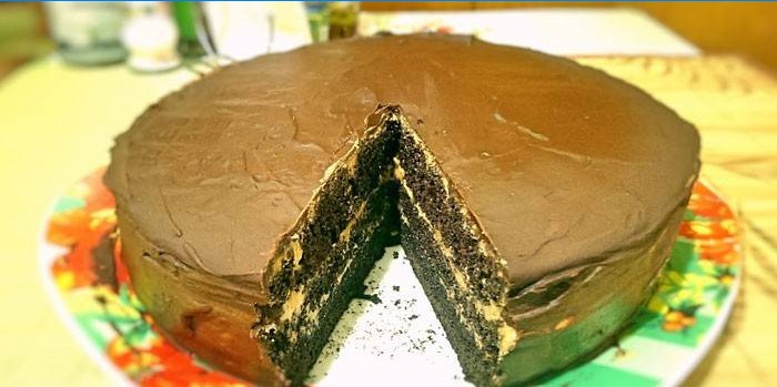 Gâteau Black Prince en coupe