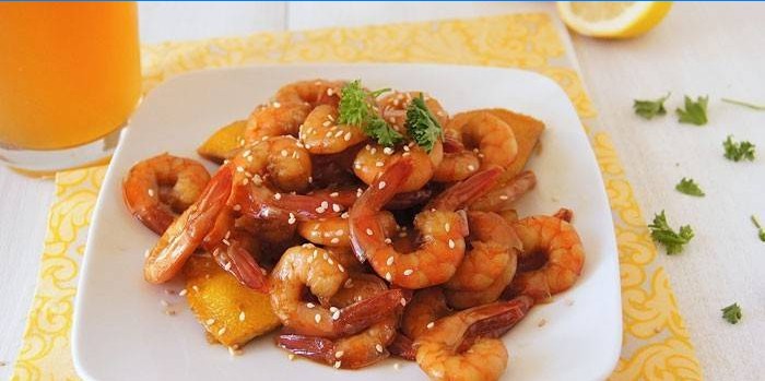 Crevettes frites à l'asiatique