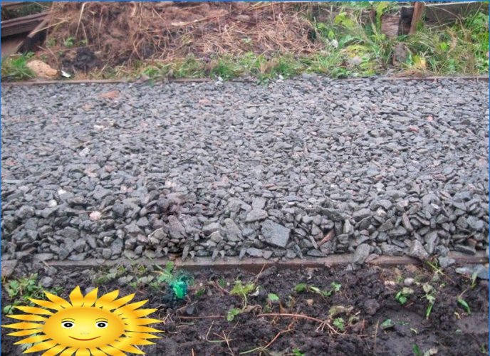 Allée de jardin en béton pressé